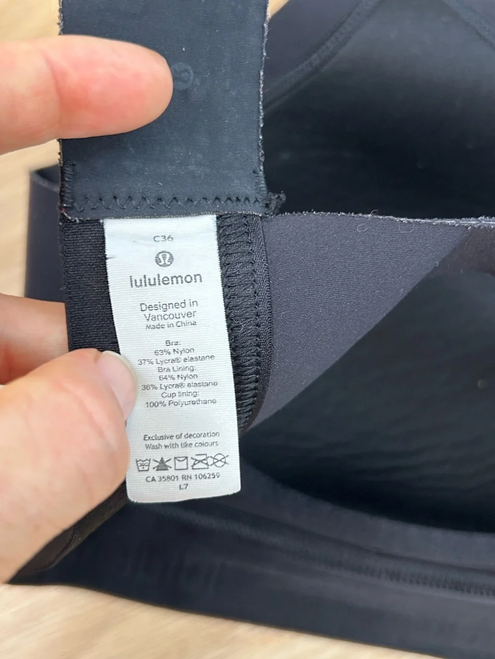 Lululemon Fine Form Bra 36C